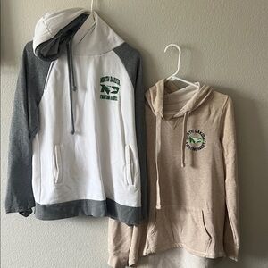 University of North Dakota Women's Hoodie - White and Gray